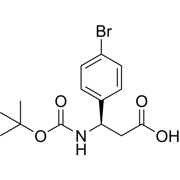 (R)-3-(4-Bromophenyl)-3-((tert-butoxycarbonyl)amino)propanoic acid 261380-20-5